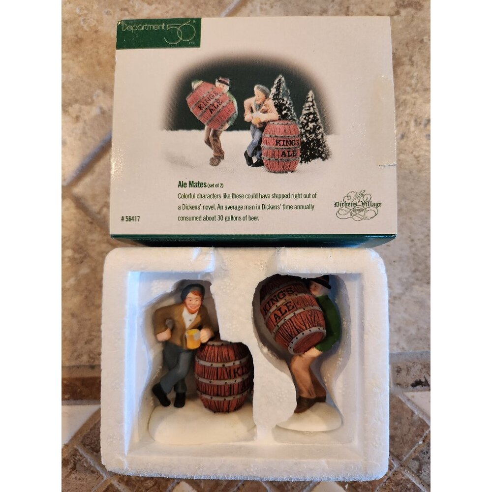 "Ale Mate's" Set of 2 #58417 Dicken's Village Series -Retired-